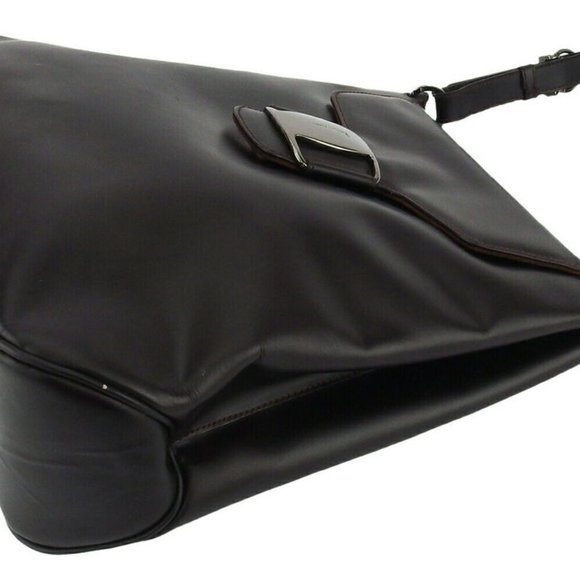 Salvatore Ferragamo Shoulder Bag Vara Enamel Leather Authentic Used - Picture 4 of 8